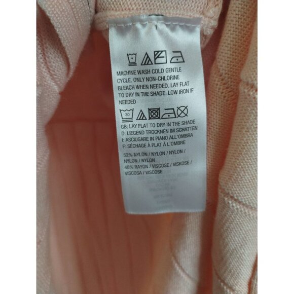 H by Halston Blush Pink Bell Sleeve Zip up sweater - Picture 7 of 8